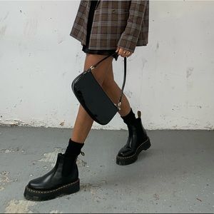 UO Patent Leather Baguette Bag